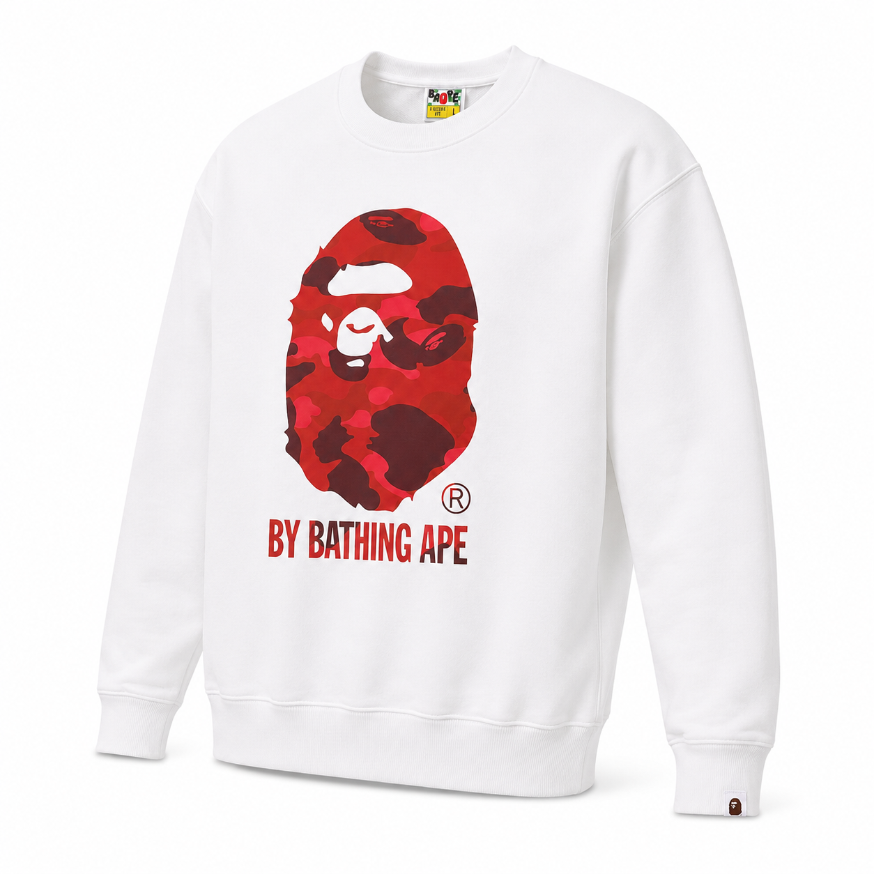 Bape Ape Head Camouflage Style Grey Sweatshirt
