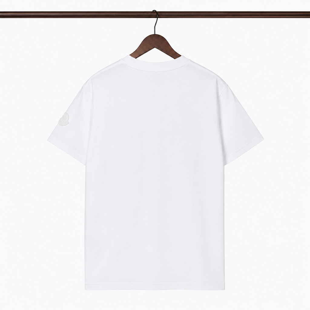 Moncler Printed Casual White Short-sleeve T-shirt