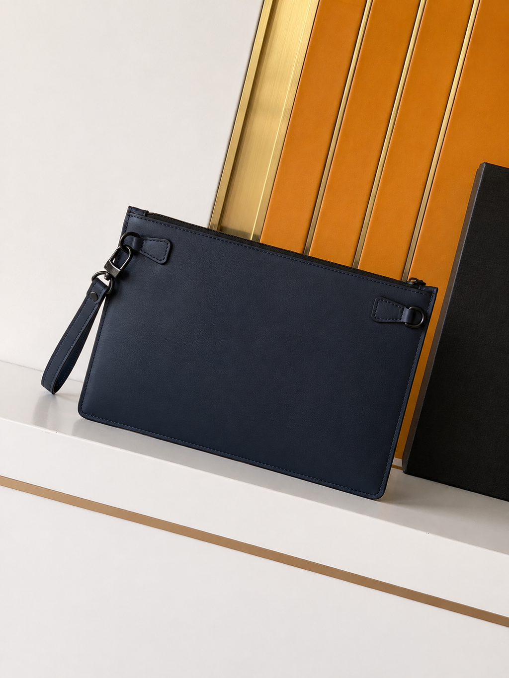 Montblanc Document pouch Blue Textured Slim