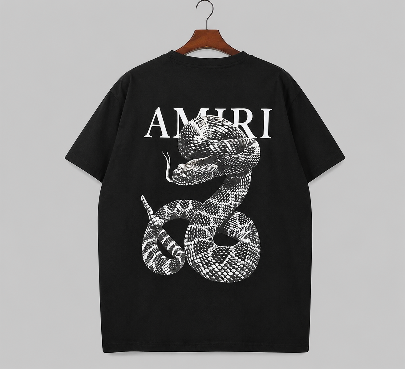 Amiri Statement Graphic T-shirt White Blue Amiri for Easy Pairing