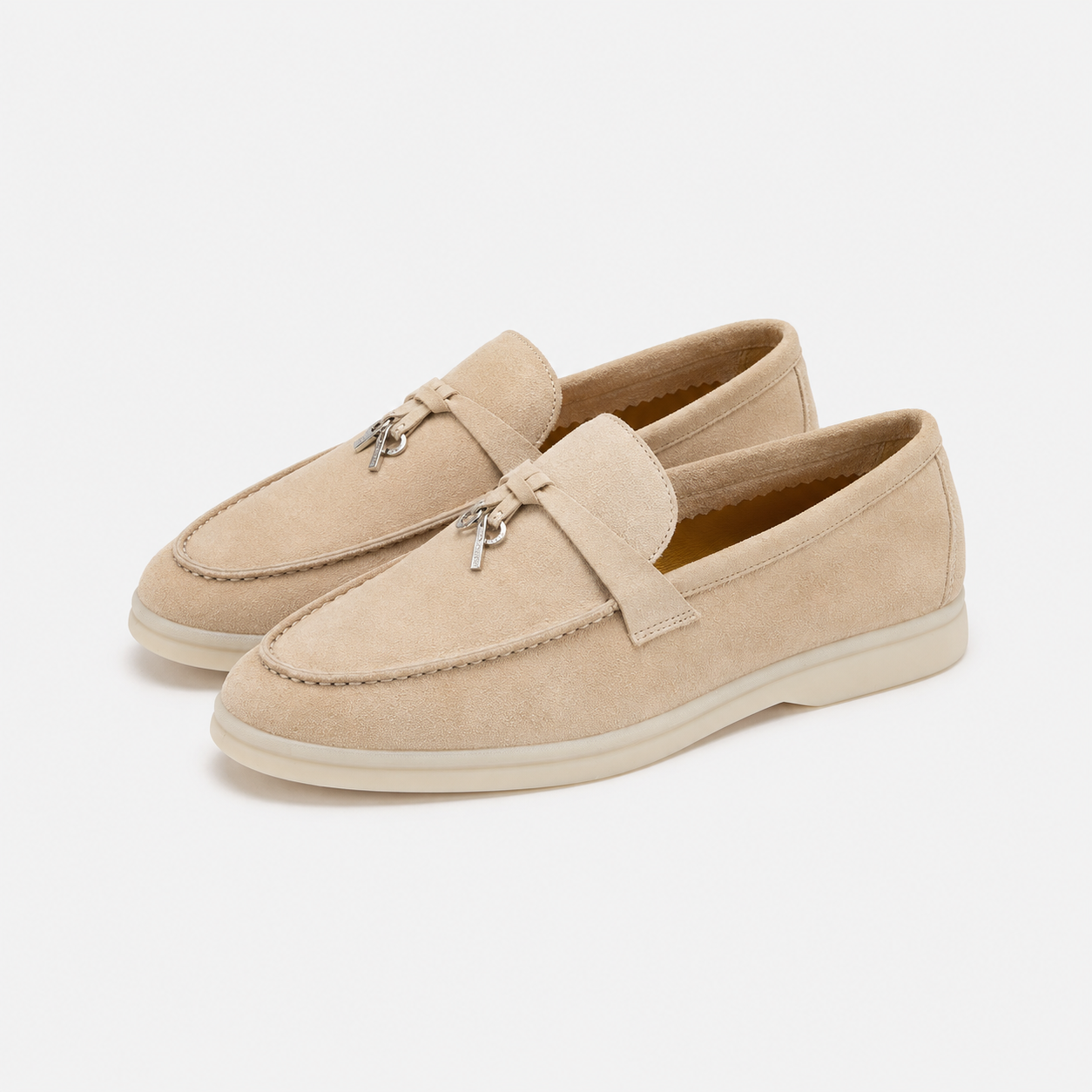 Loro Piana casual light beige loafers