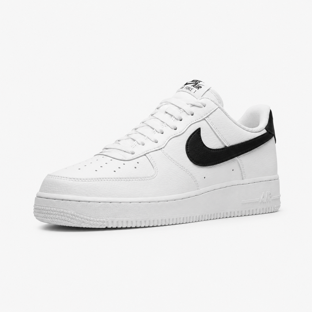 Nike Air Force 1 Black and White Simple Sneakers