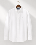 Ralph Lauren White Button-Down Shirt Casual Layering