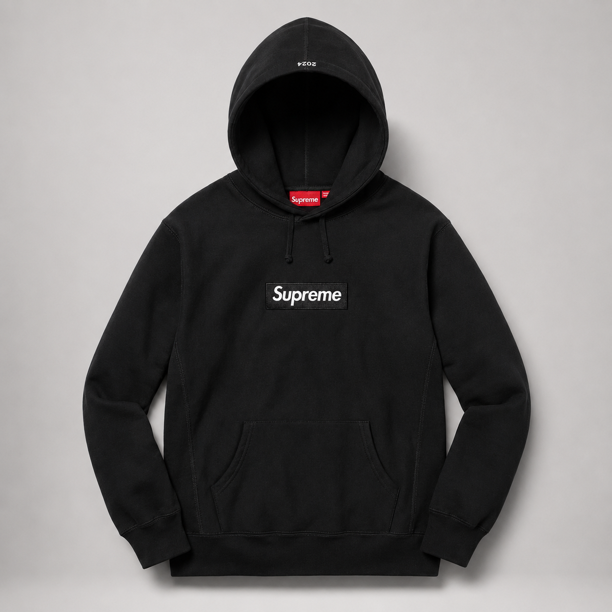 Supreme basic black hoodie