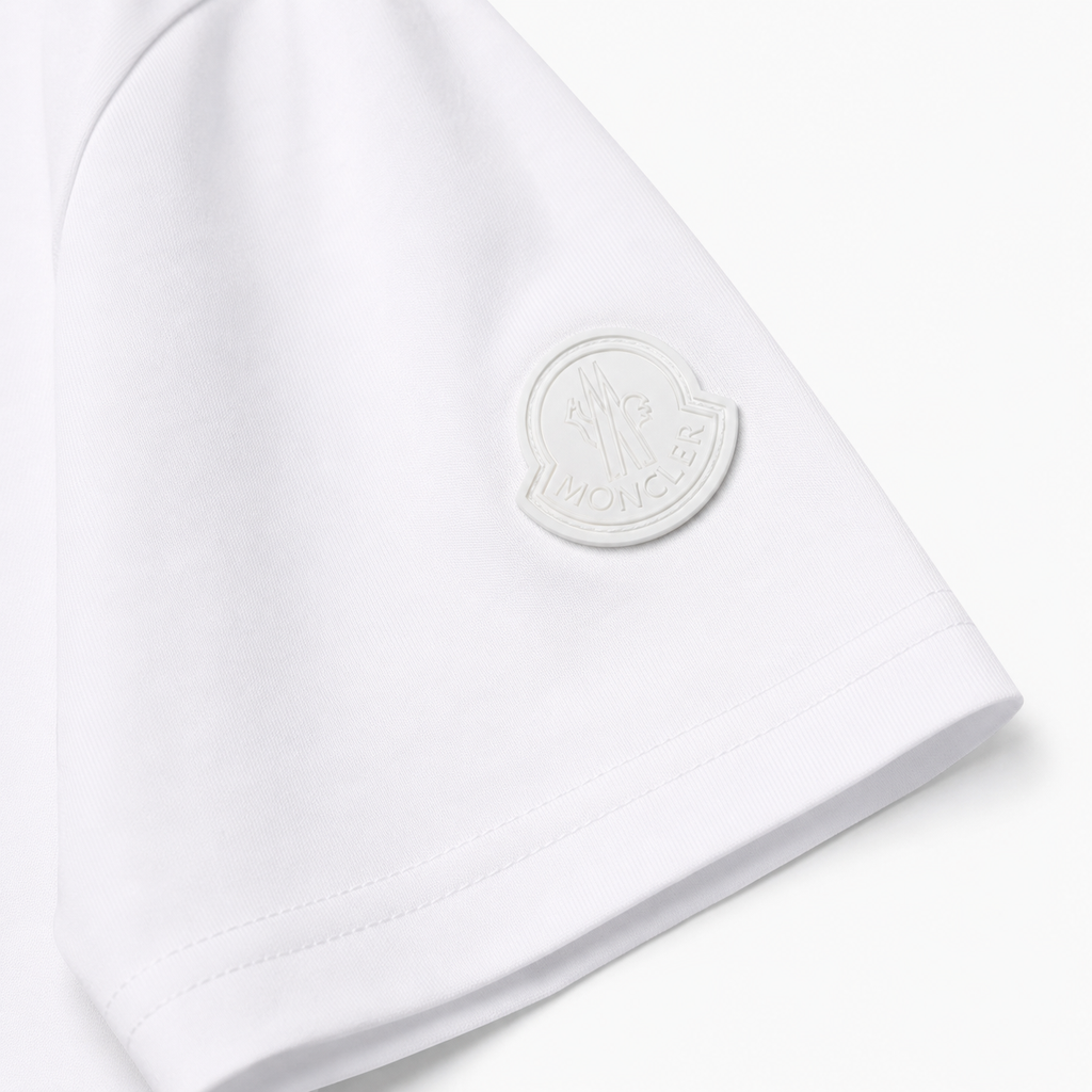 Moncler Printed Casual White Short-sleeve T-shirt