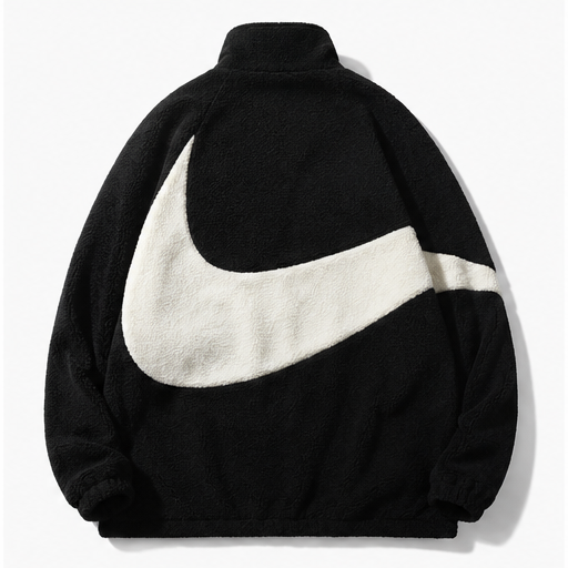 Nike big swoosh trendy black coat
