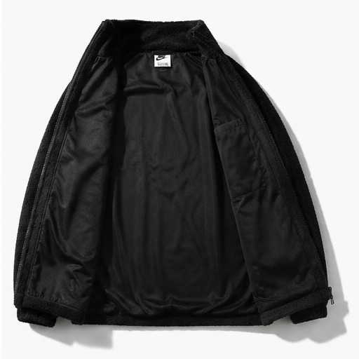 Nike big swoosh trendy black coat