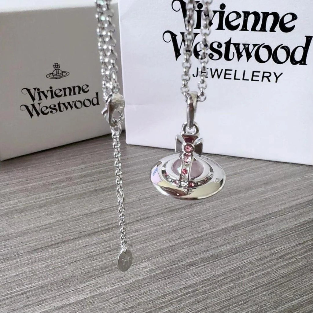 Vivienne Westwood Saturn series silver necklace