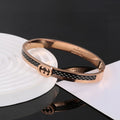 Gucci Double G Vintage Rose Gold Bracelet