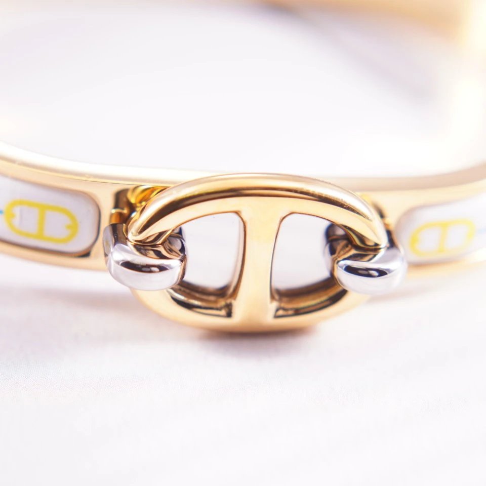 Hermes Enamel Fashion Bracelet
