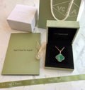 Van Cleef & Arpels Four-leaf Clover Green Necklace