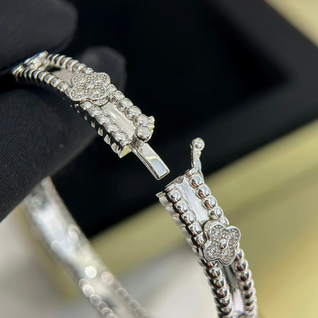 Van Cleef & Arpels Four-leaf Clover Silver Bracelet