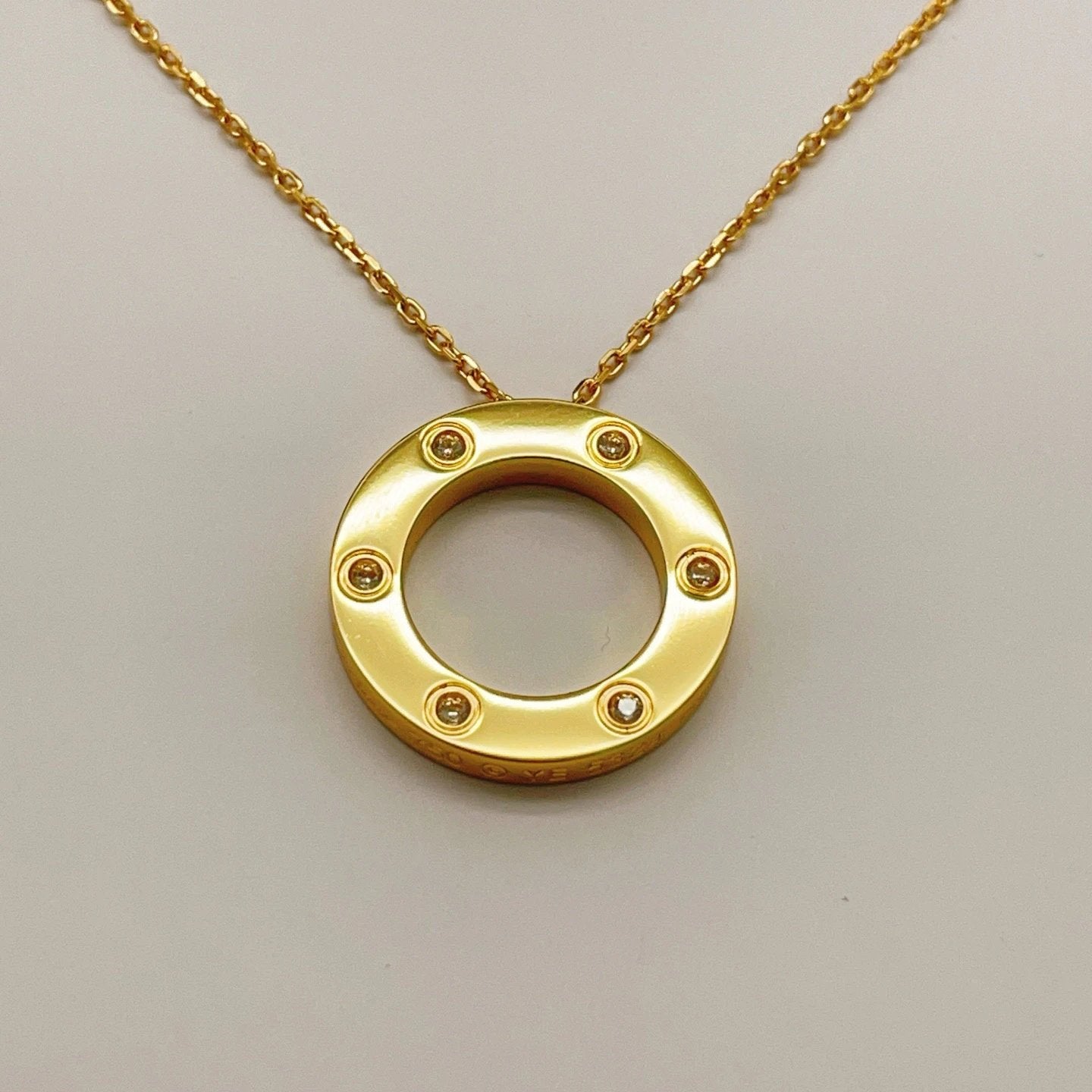 Cartier LOVE series gold necklace