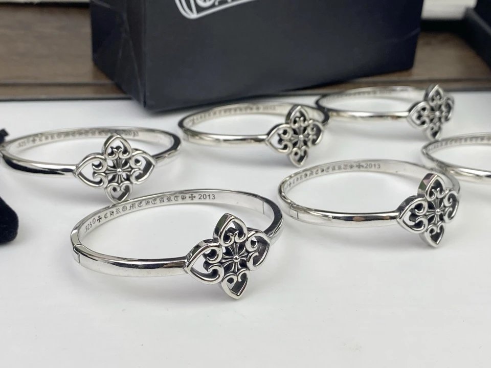 Chrome Hearts Cross Flower Vintage Silver Ring