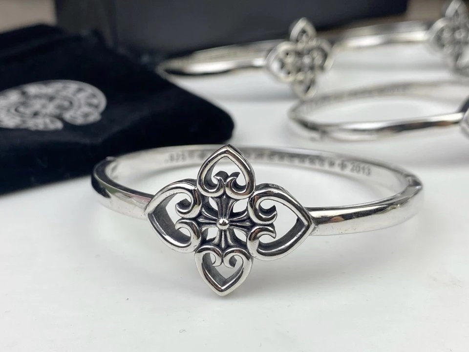 Chrome Hearts Cross Flower Vintage Silver Ring