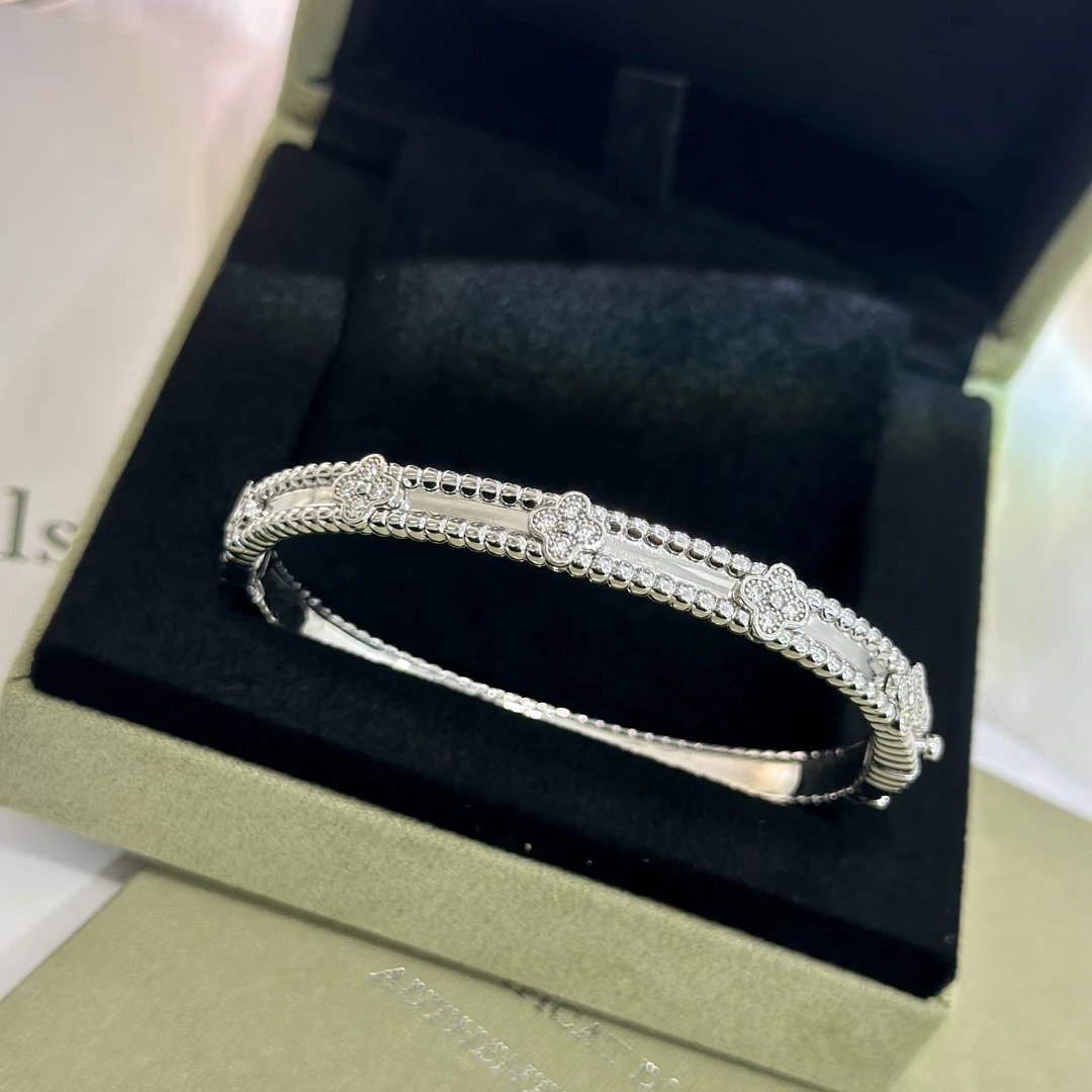 Van Cleef & Arpels Four-leaf Clover Silver Bracelet