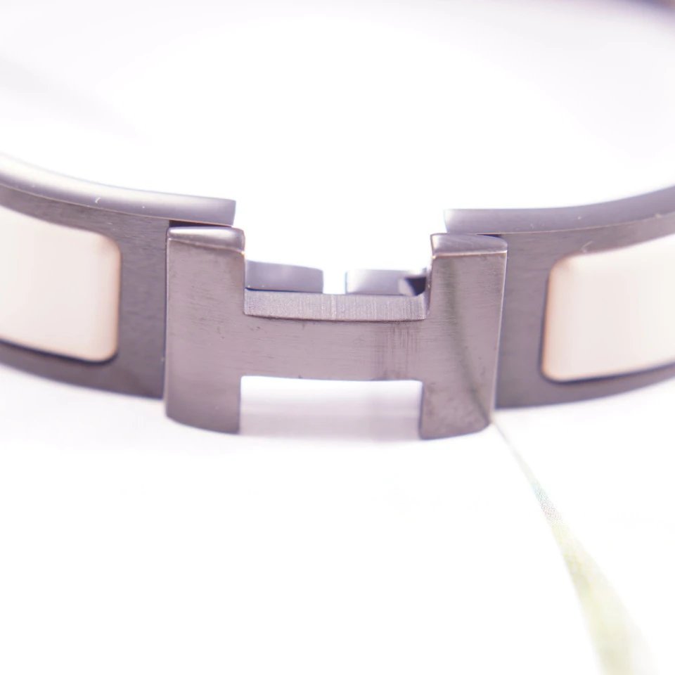 Hermes classic black and white bracelets