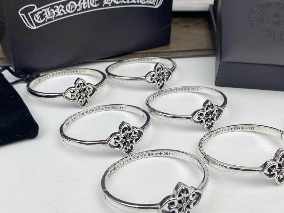 Chrome Hearts Cross Flower Vintage Silver Ring