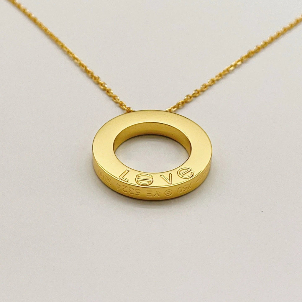 Cartier LOVE series gold necklace