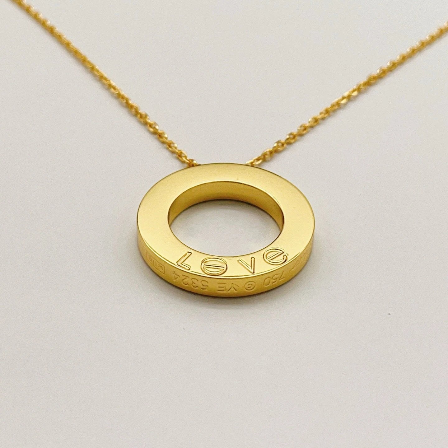 Cartier LOVE series gold necklace