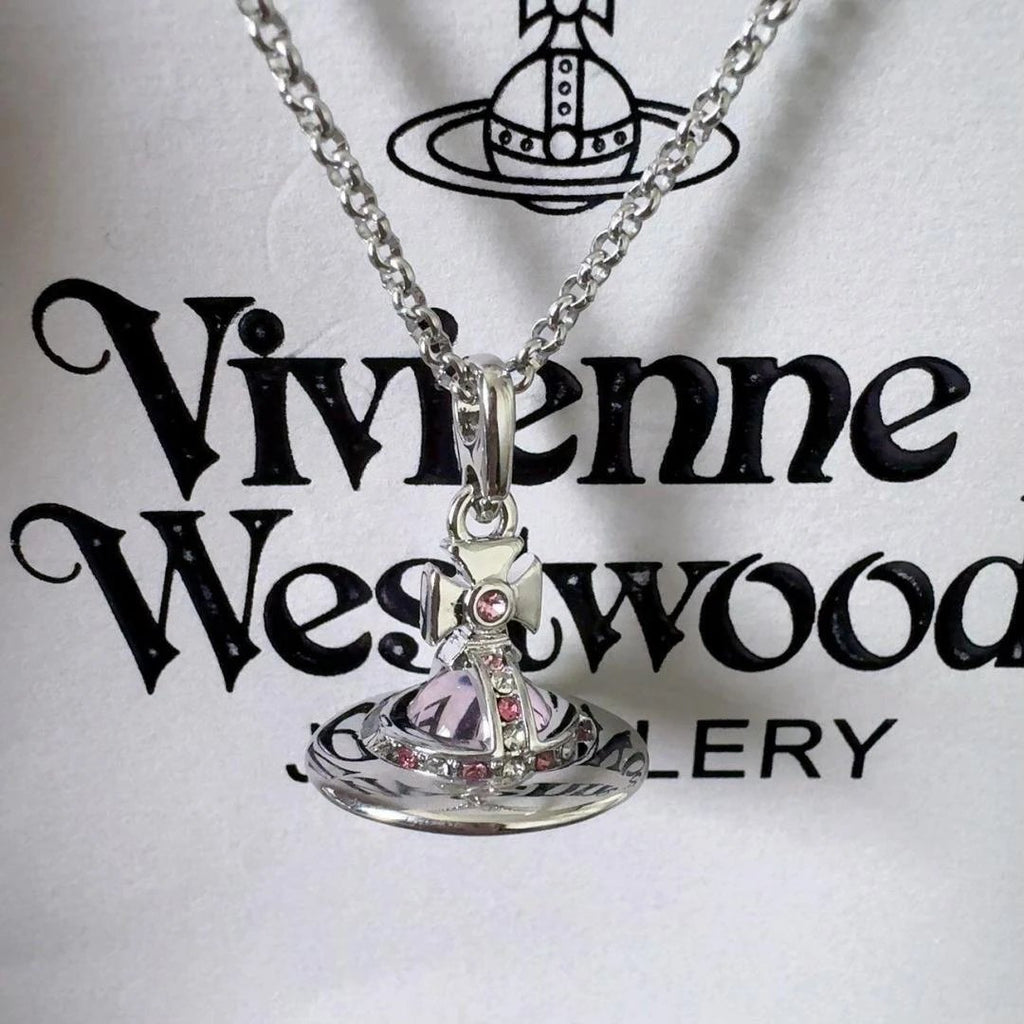 Vivienne Westwood Saturn series silver necklace