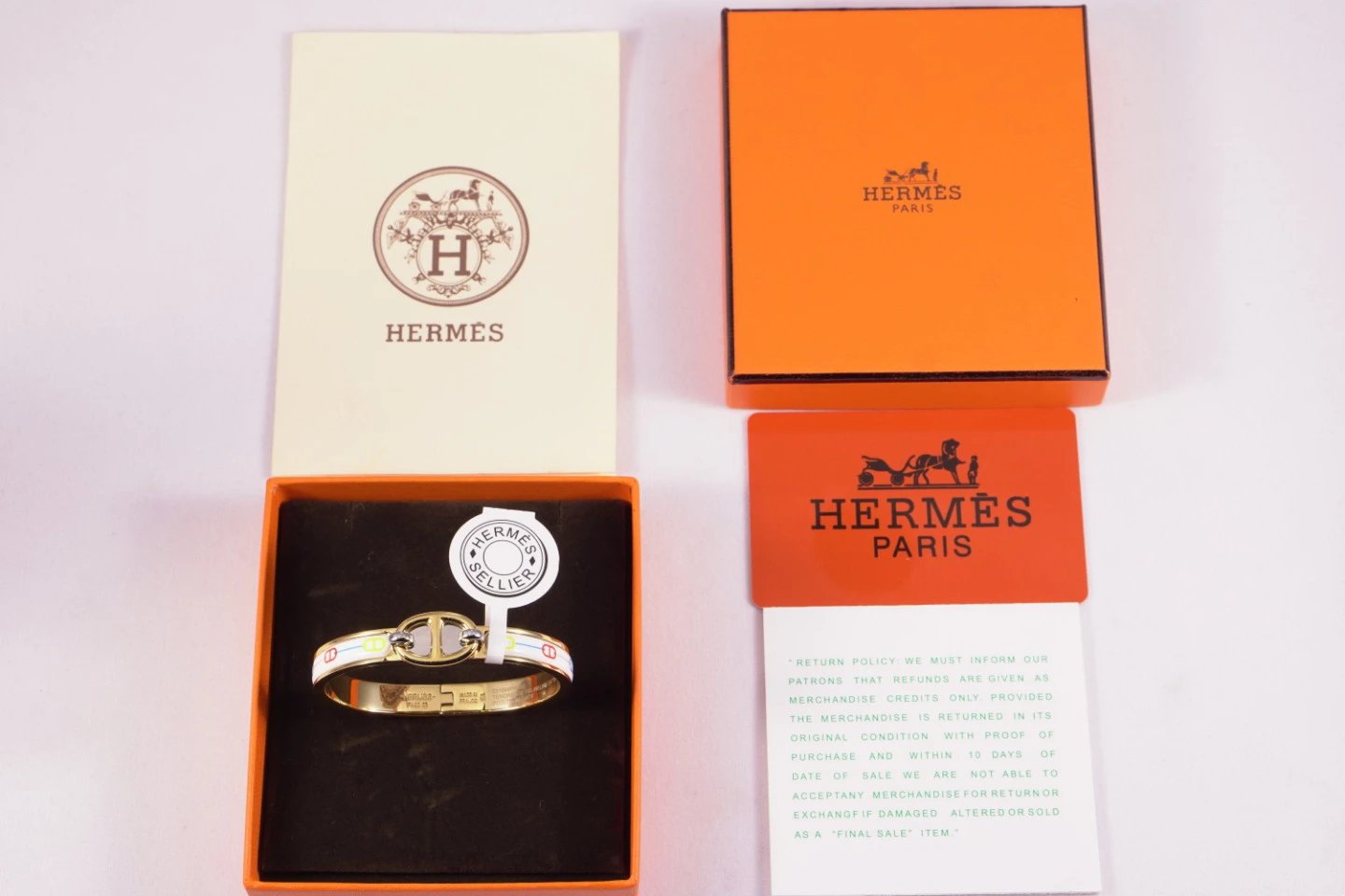 Hermes Enamel Fashion Bracelet