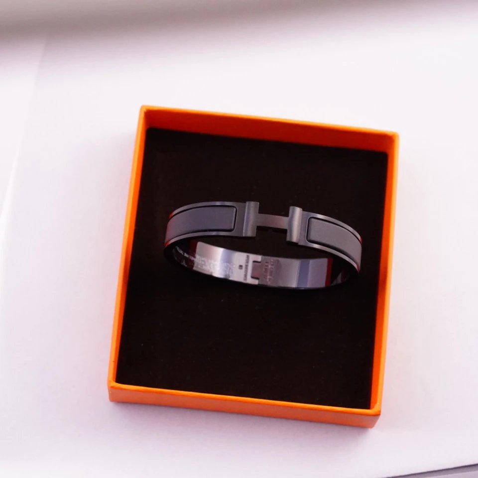Hermes Sellier Series Black Bracelet