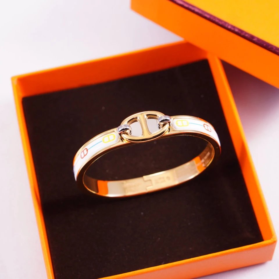 Hermes Enamel Fashion Bracelet