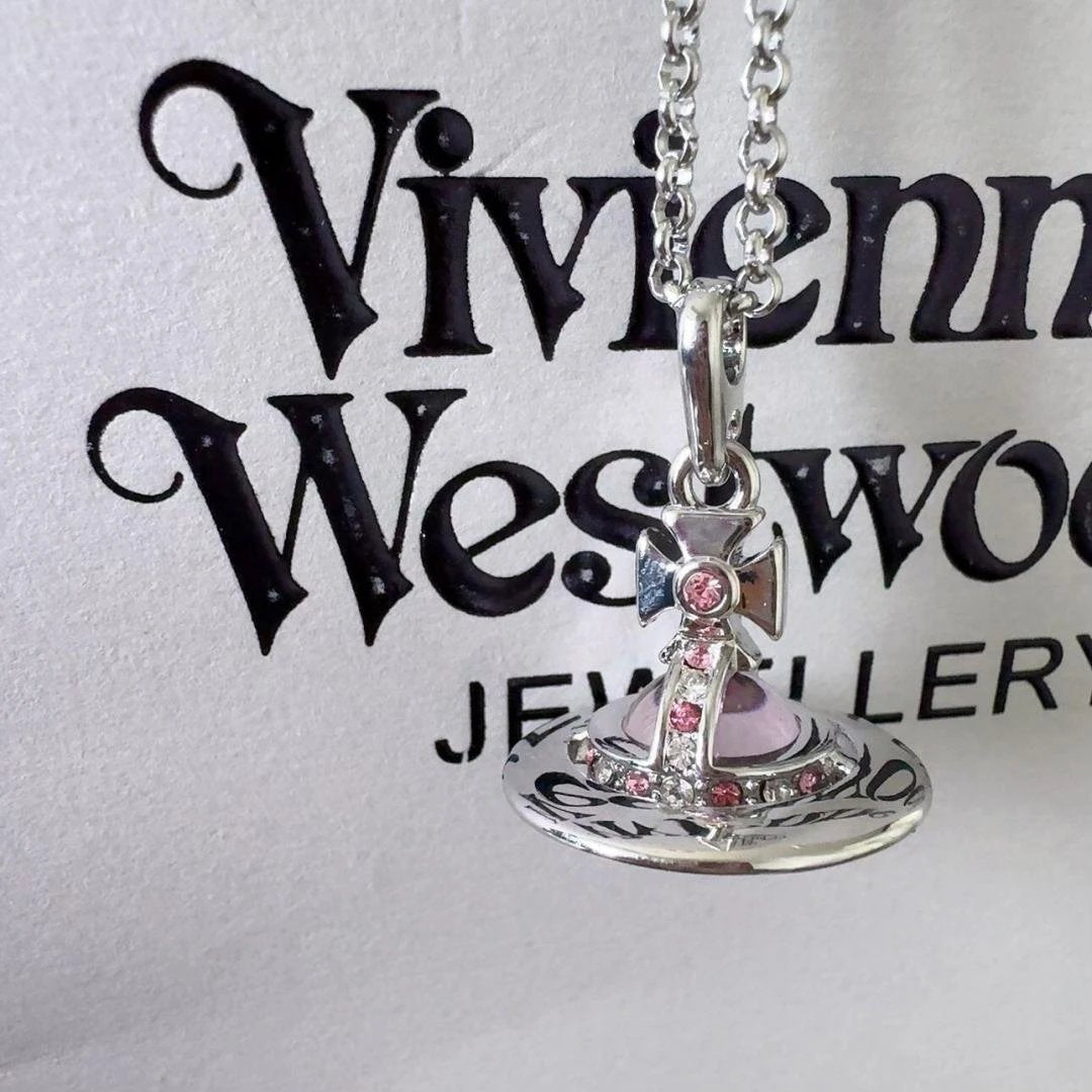 Vivienne Westwood Saturn series silver necklace