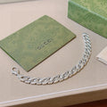 Gucci retro-style silver bracelet