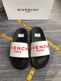 Givenchy Letter Print Trendy Black and White Slides