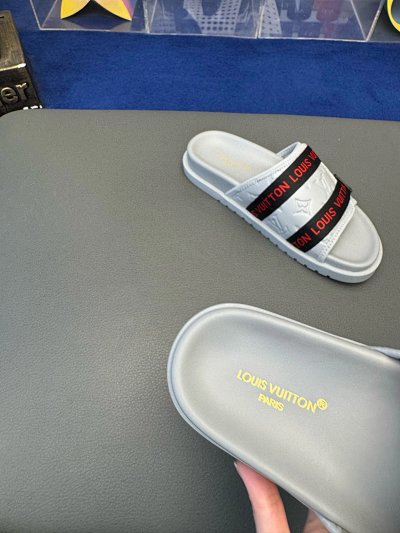 Louis Vuitton Monogram Casual Style White Slides