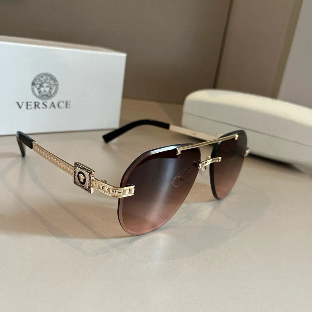 Versace Metal Retro Style Sunglasses