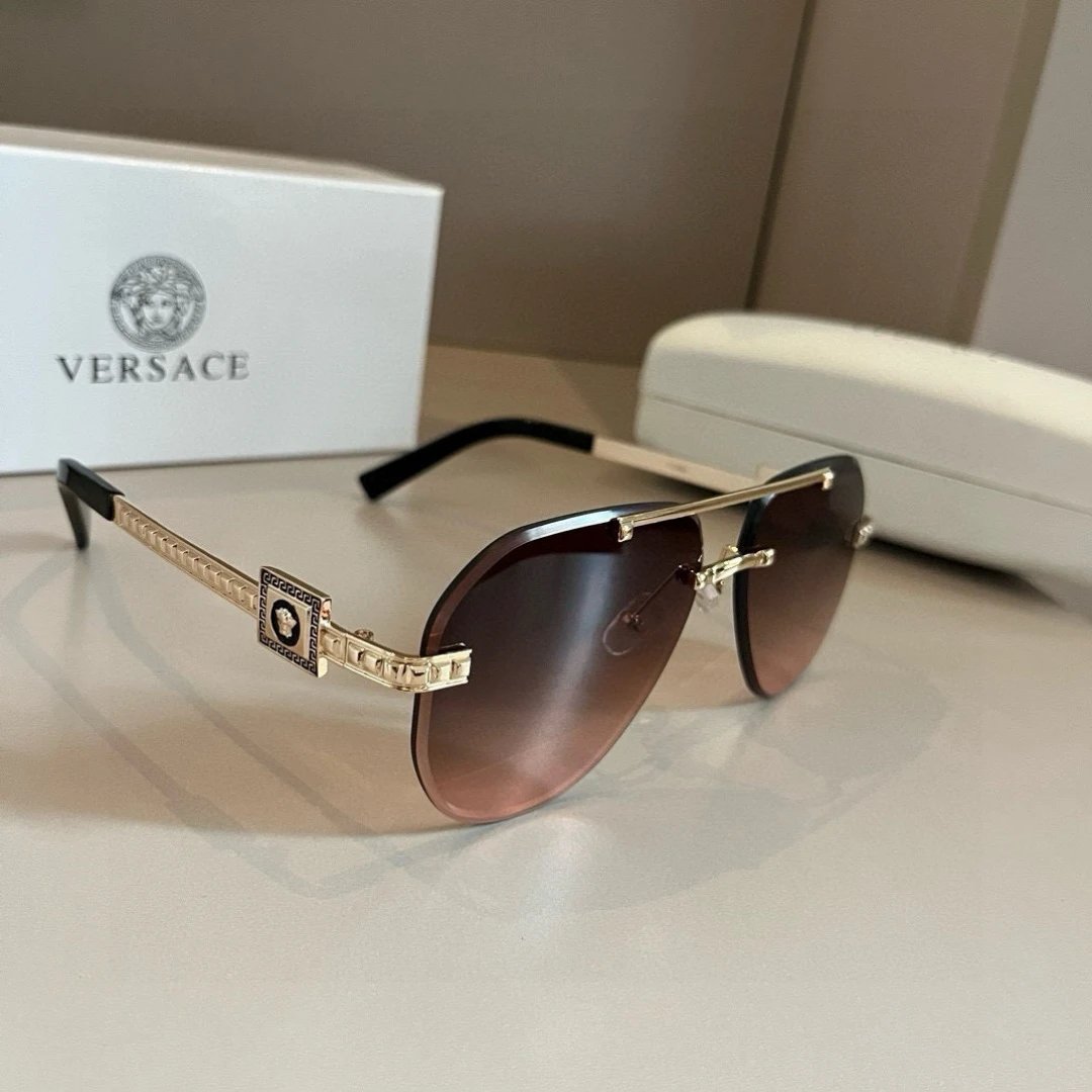 Versace Metal Retro Style Sunglasses