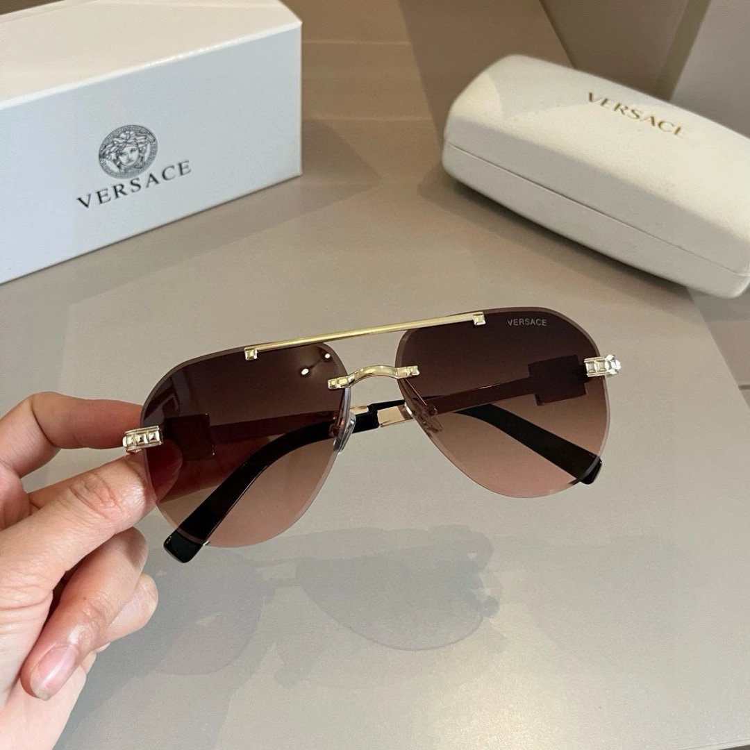 Versace Metal Retro Style Sunglasses