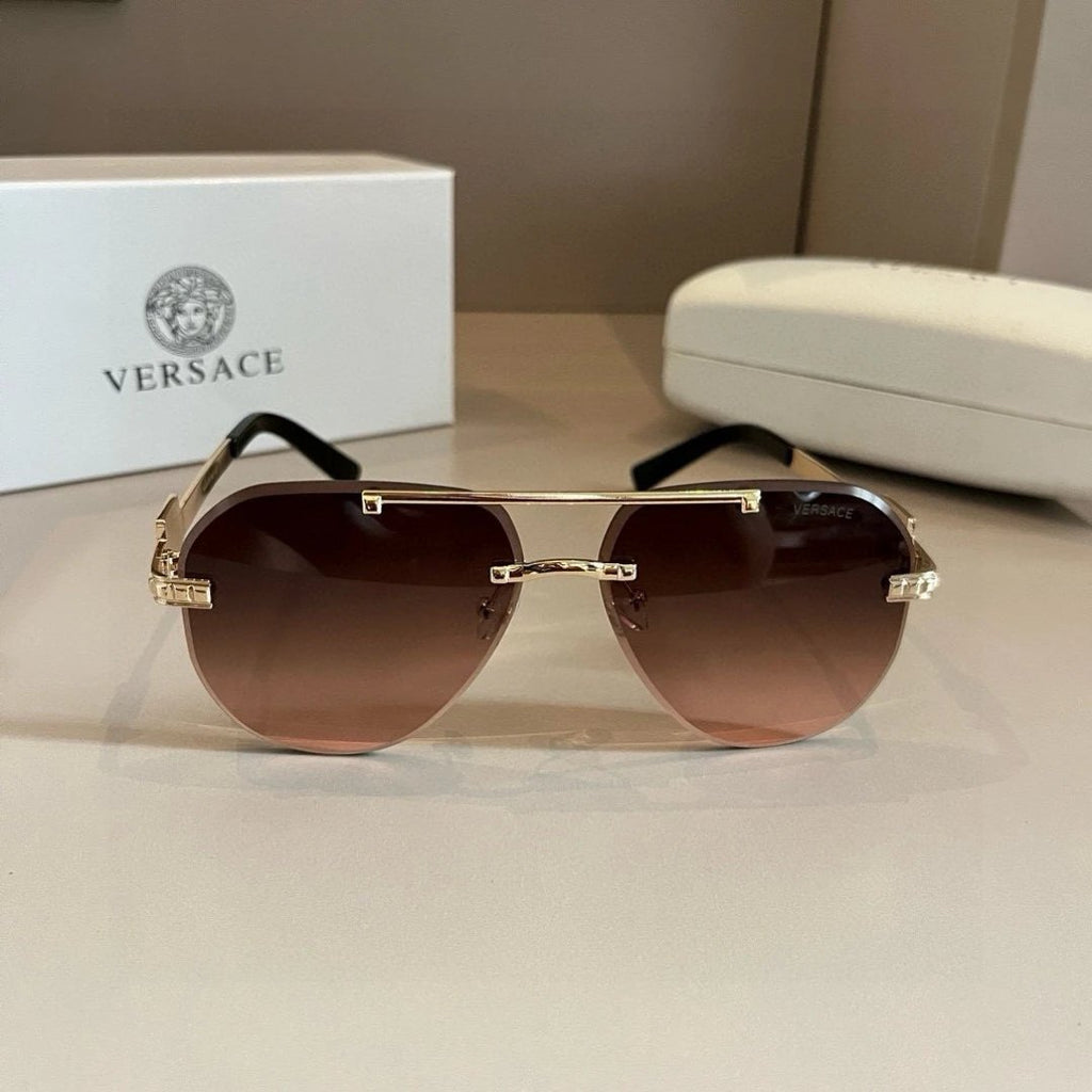 Versace Metal Retro Style Sunglasses