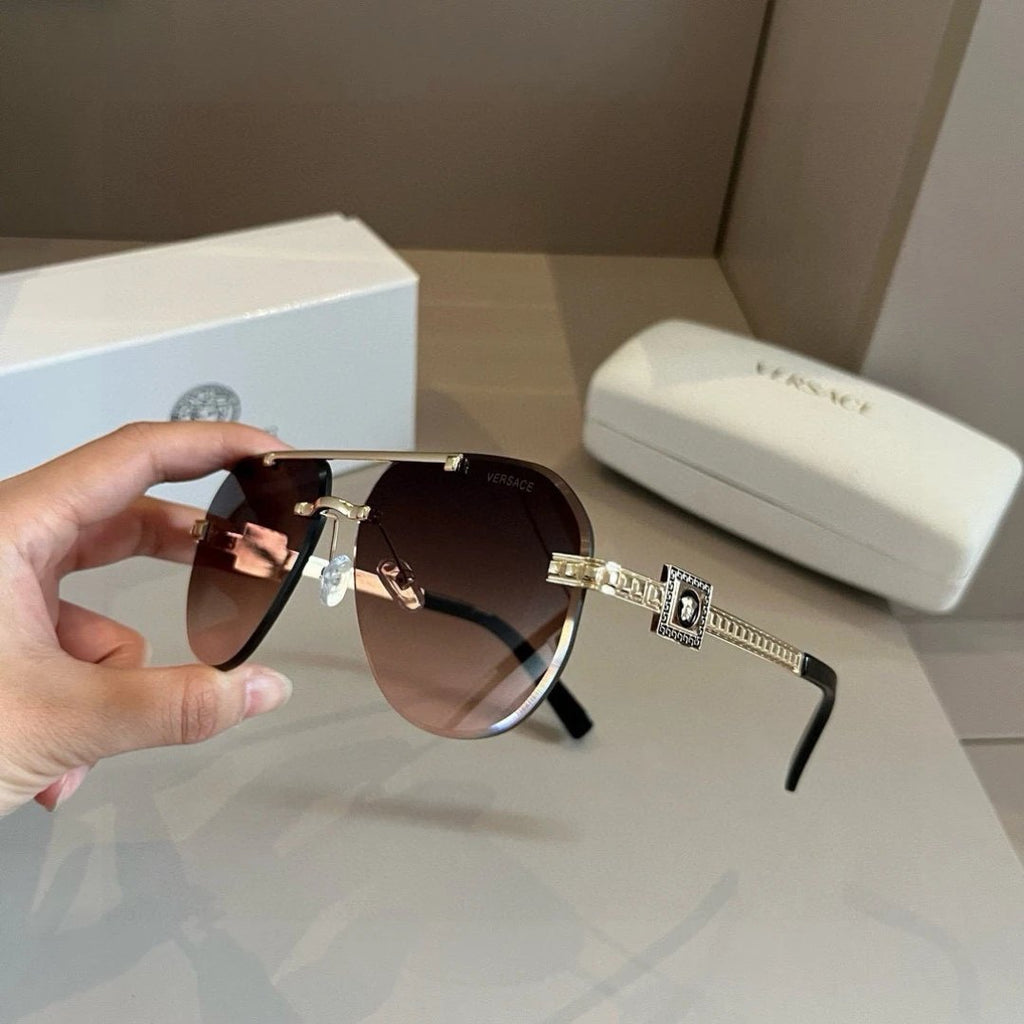 Versace Metal Retro Style Sunglasses