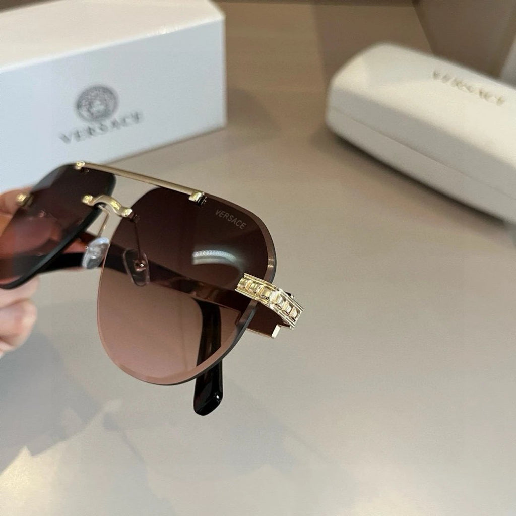 Versace Metal Retro Style Sunglasses