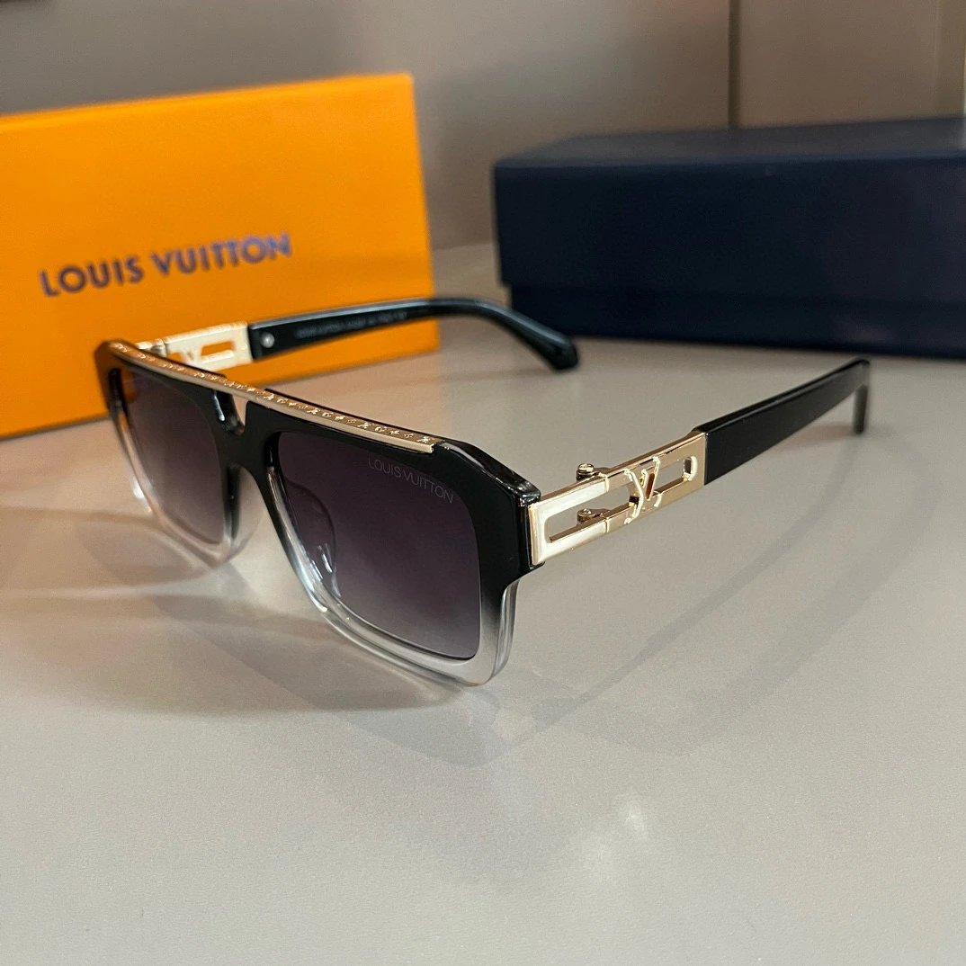 Louis Vuitton metallic-style sunglasses