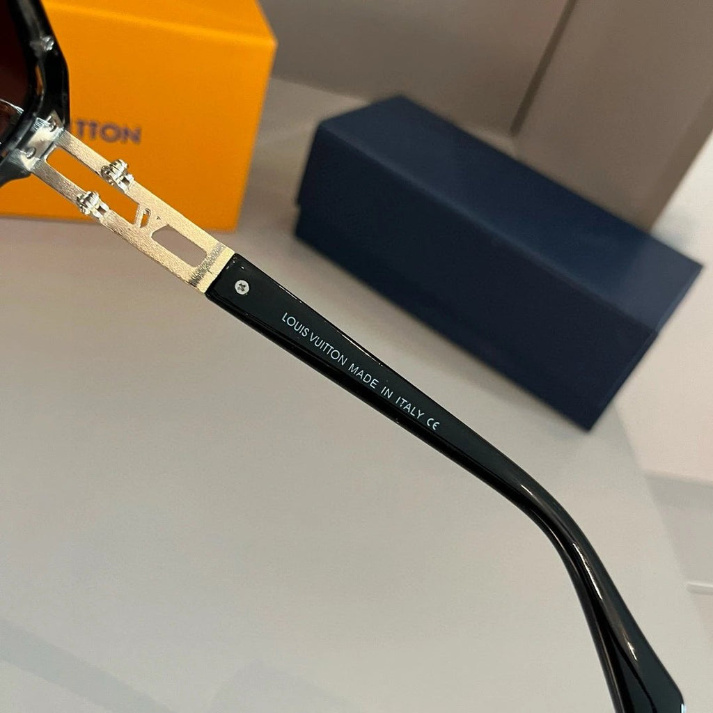 Louis Vuitton metallic-style sunglasses