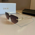 Dior metal - framed fashionable sunglasses