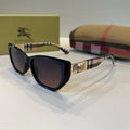 Burberry checkered fashion black sunglasses