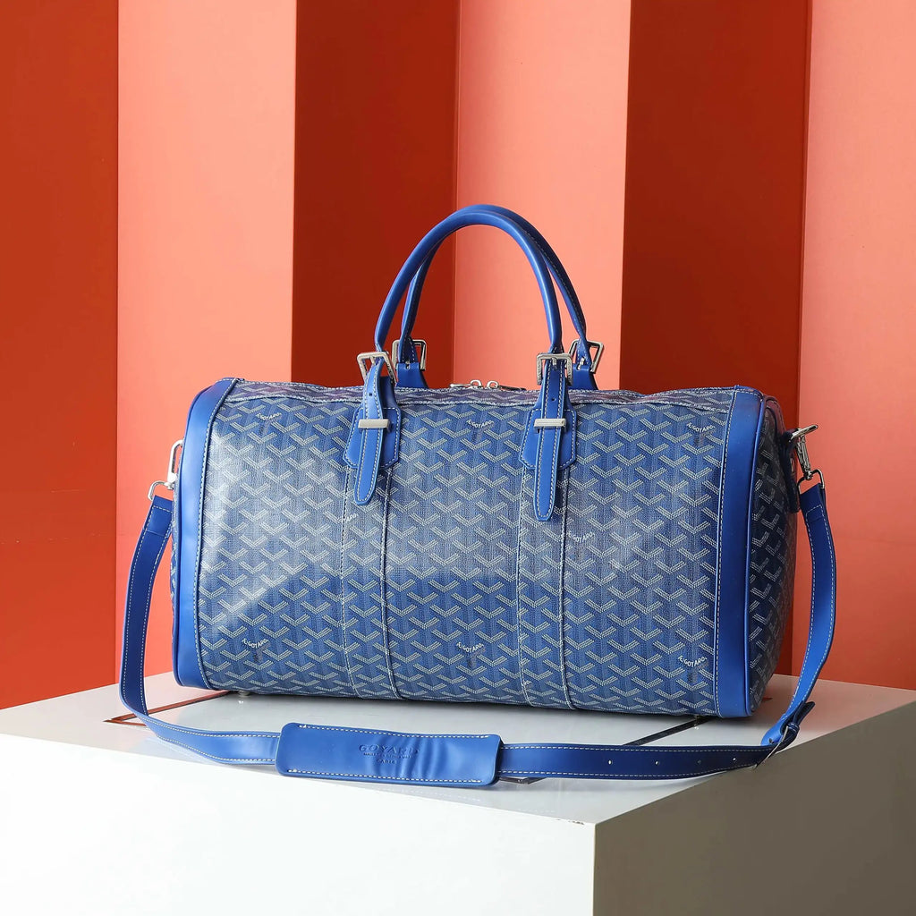 Fashionable blue of GOYARD travel bag